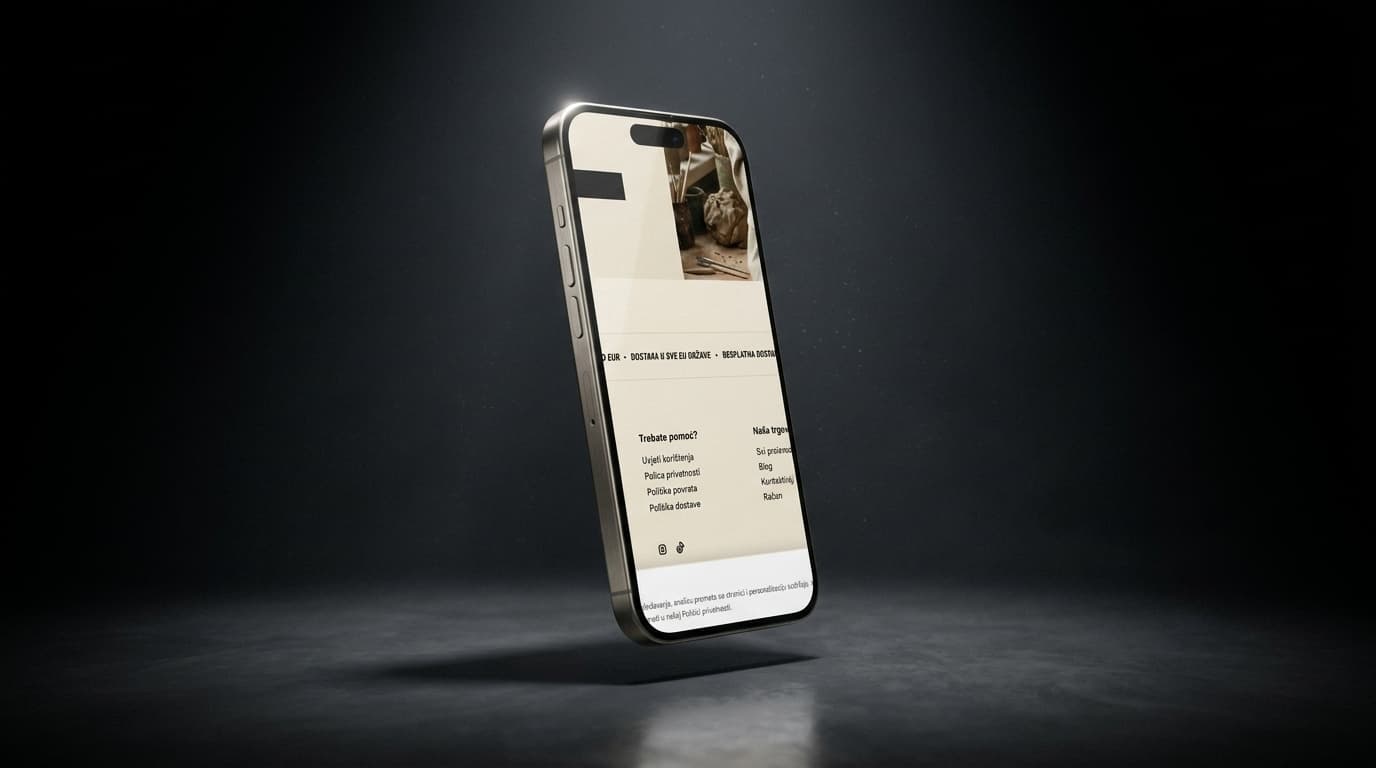 Vasevo's 3D printed vase collection displayed on a clean white surface with warm earth-tone branding — mobile