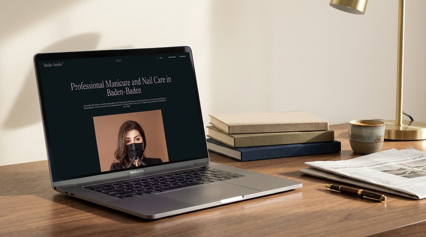 Premium nail studio platform with multi-language CMS and localized content
